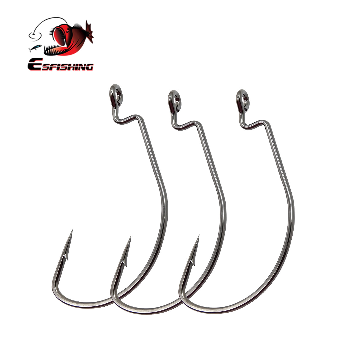 Fishing Equipment Ebay - ESFISHING 오프셋 훅 탄소강 낚시 바늘