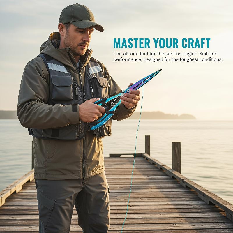 Saltwater Fishing Hook - 스테인리스 스틸 연장형 낚시 플라이어, 미끄럼