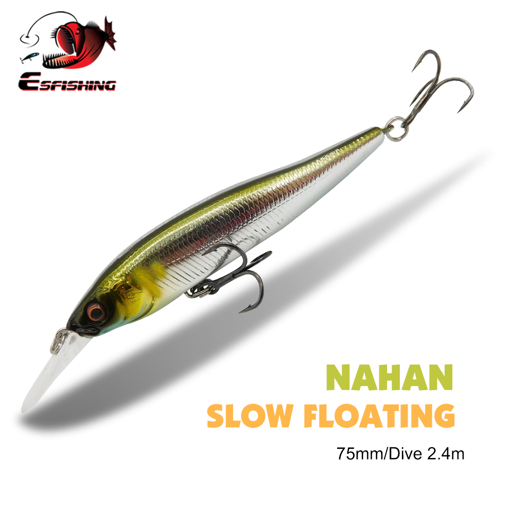 Fishing Equipment Ebay - ESFISHING 워블 하드 루어 나한 75mm