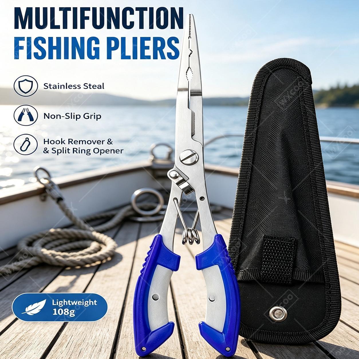 Saltwater Fishing Hook - 다기능 스테인리스 스틸 낚시 도구 세트