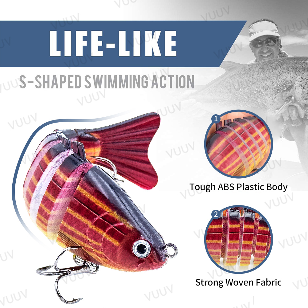 10개입 멀티 조인트 스윔베이트 낚시 루어 슬로우 싱킹 - Trout Fishing Lure 리뷰 및 가격