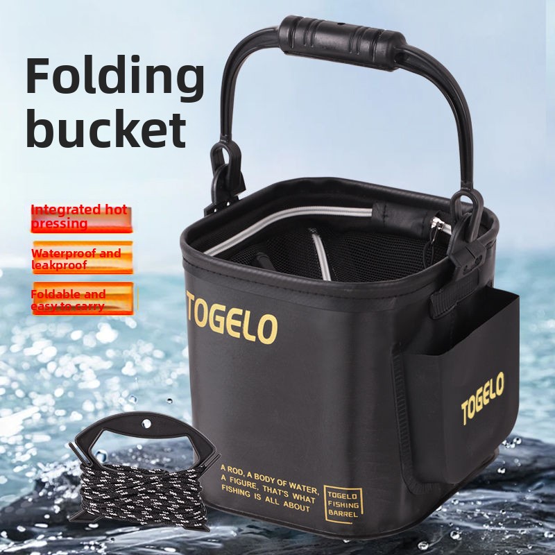 물고기 양동이 새로운 접이식 낚시 양동이 야생 낚시를위 - Fishing Equipment Usa 리뷰 및 가격