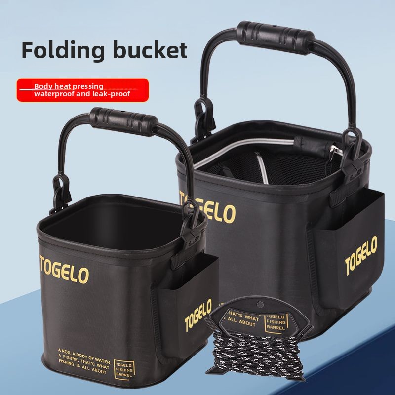 물고기 양동이 새로운 접이식 낚시 양동이 야생 낚시를위 - Fishing Equipment Usa 리뷰 및 가격