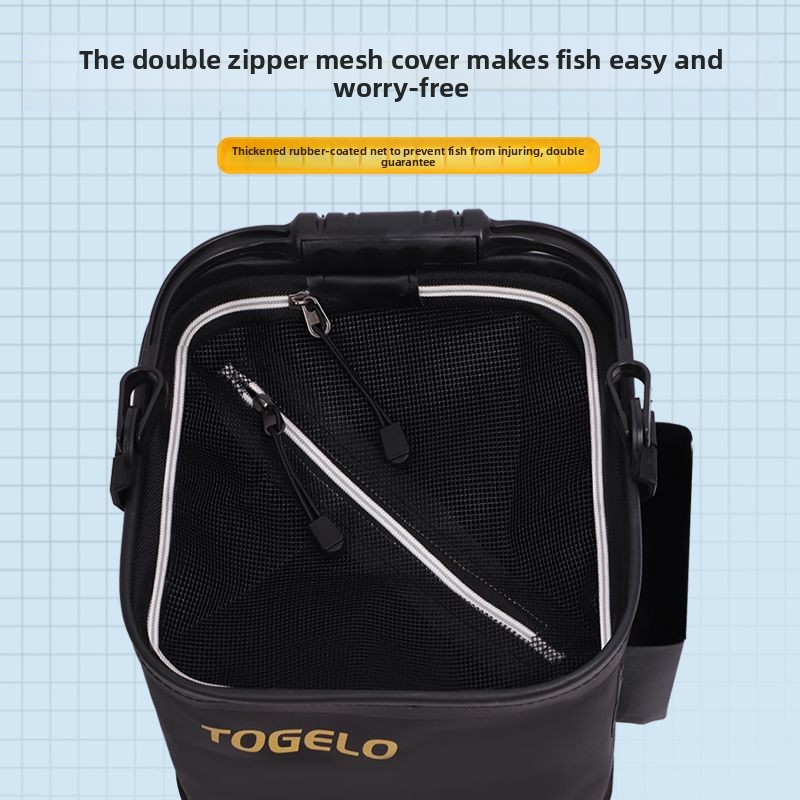물고기 양동이 새로운 접이식 낚시 양동이 야생 낚시를위 - Fishing Equipment Usa 리뷰 및 가격