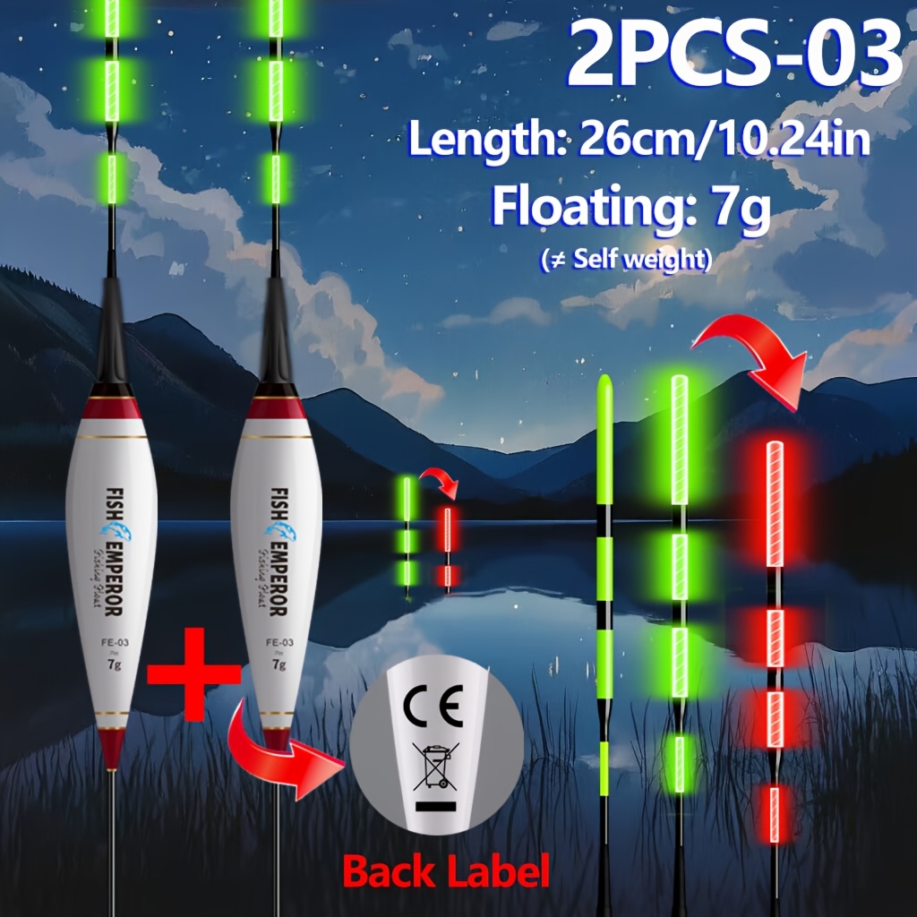 바이트 플로트 2개 지능형 변색 전자 플로트 낚시 LE - Fishing Equipment Ebay 리뷰 및 가격