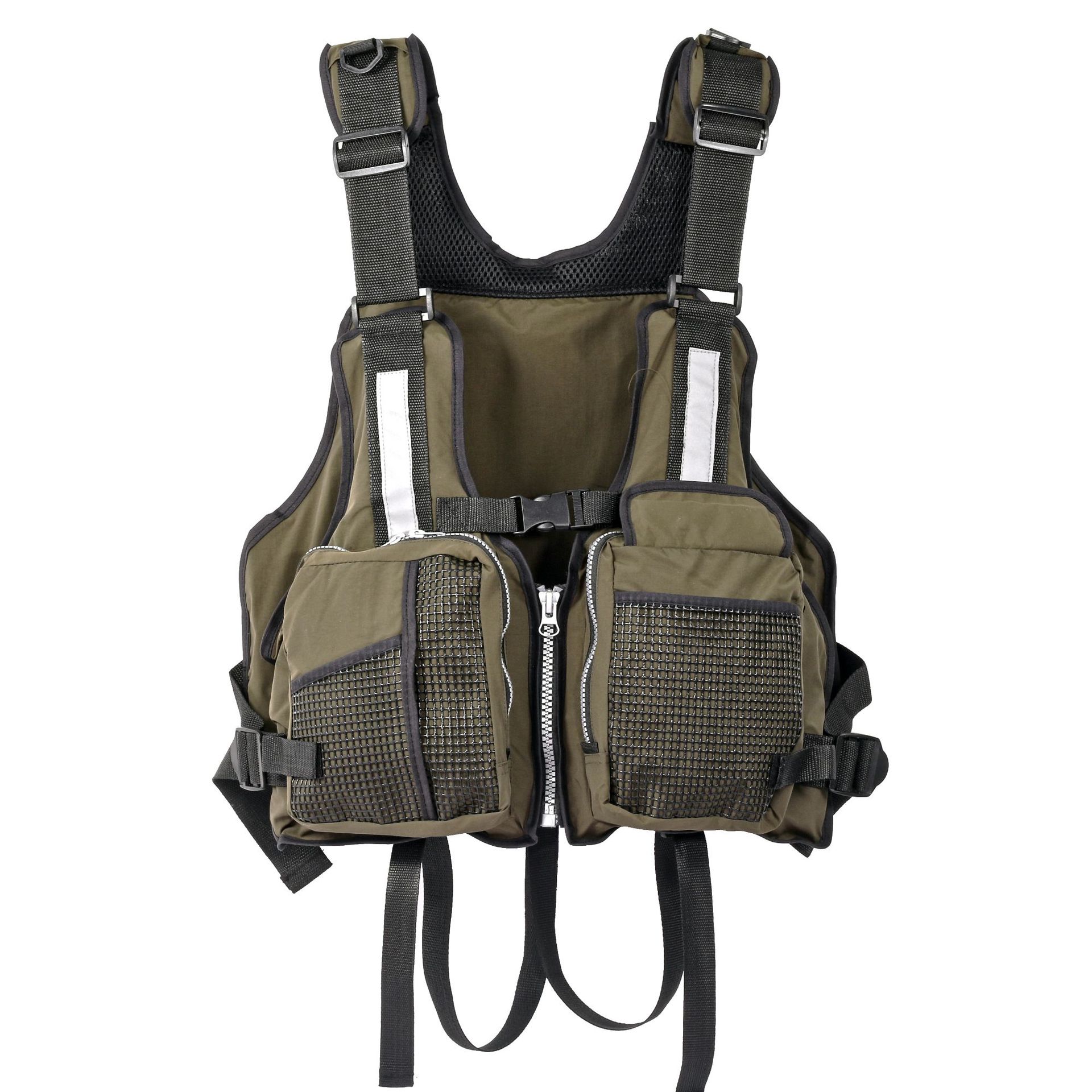 여러 개의 포켓이 있는 야외 낚시 조끼 호루라기가 있는 - Fishing Equipment Usa 리뷰 및 가격
