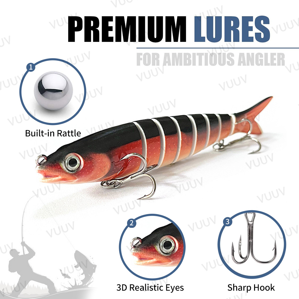 10개입 배스 송어용 멀티 조인트 스윔베이트 슬로우 싱 - Trout Fishing Lure 리뷰 및 가격