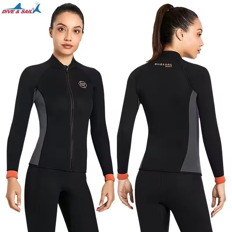 네오프렌 3MM 남녀 공용 잠수복 재킷 지퍼 포함 스쿠 - Surf Fishing Equipment 리뷰 및 가격