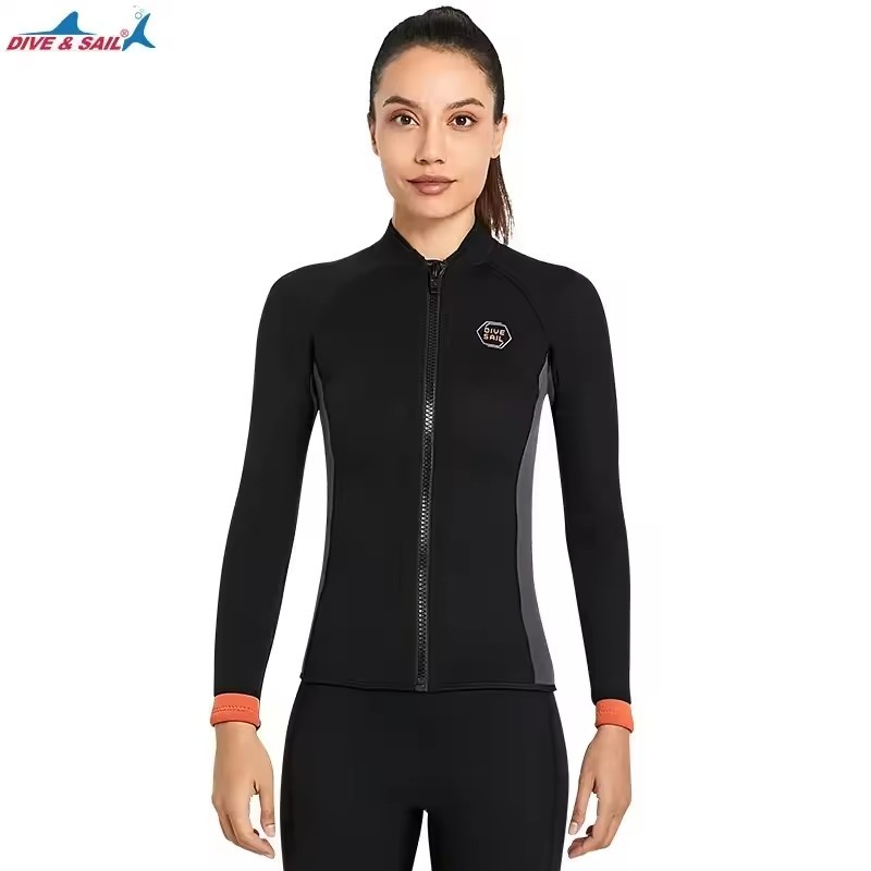 네오프렌 3MM 남녀 공용 잠수복 재킷 지퍼 포함 스쿠 - Surf Fishing Equipment 리뷰 및 가격