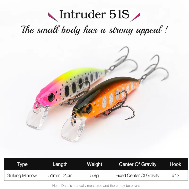 쓰리노야 10개입 51mm 5.8g 인트루더 51S 싱 - Trout Fishing Lure 리뷰 및 가격