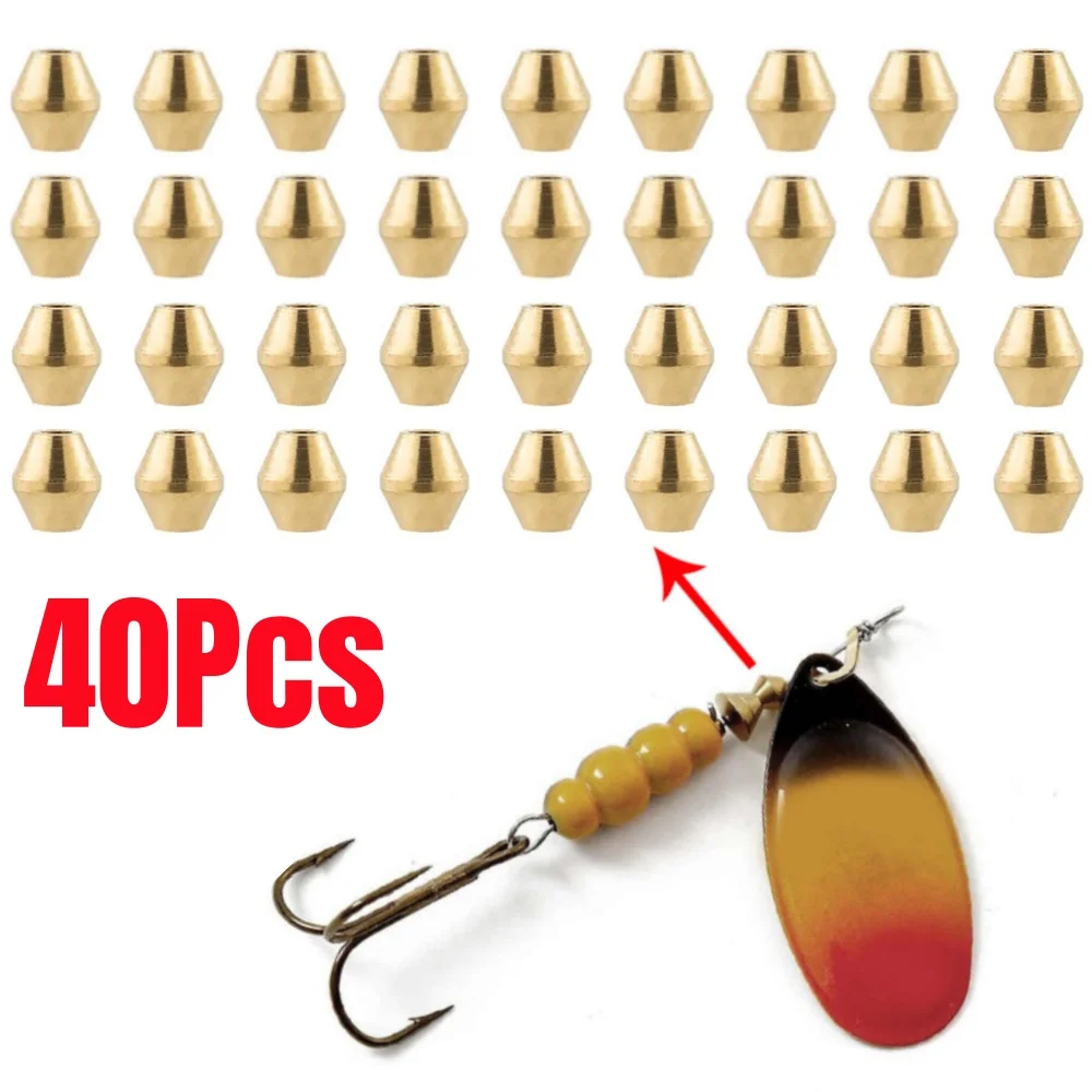 40개 DIY 루어 황동 낚시 구슬, 인라인 스피너 테 - Trout Fishing Lure 리뷰 및 가격