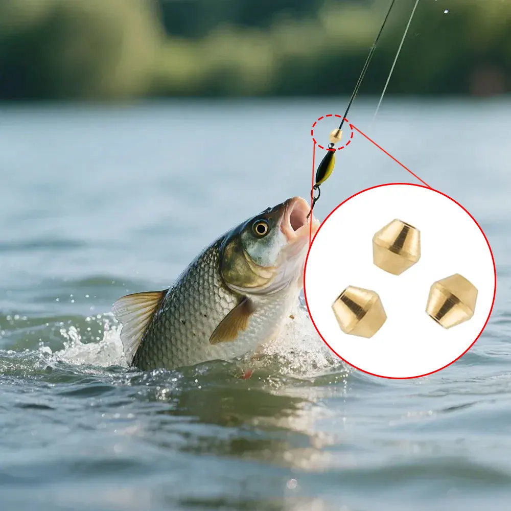 40개 DIY 루어 황동 낚시 구슬, 인라인 스피너 테 - Trout Fishing Lure 리뷰 및 가격