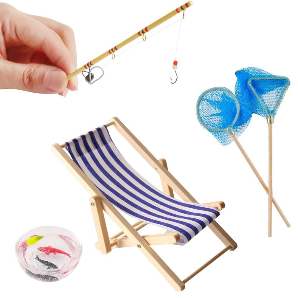트렌디 마이크로 랜드스케이프 미니어처 낚시 도구, 장식 - Fishing Equipment For Kids 리뷰 및 가격