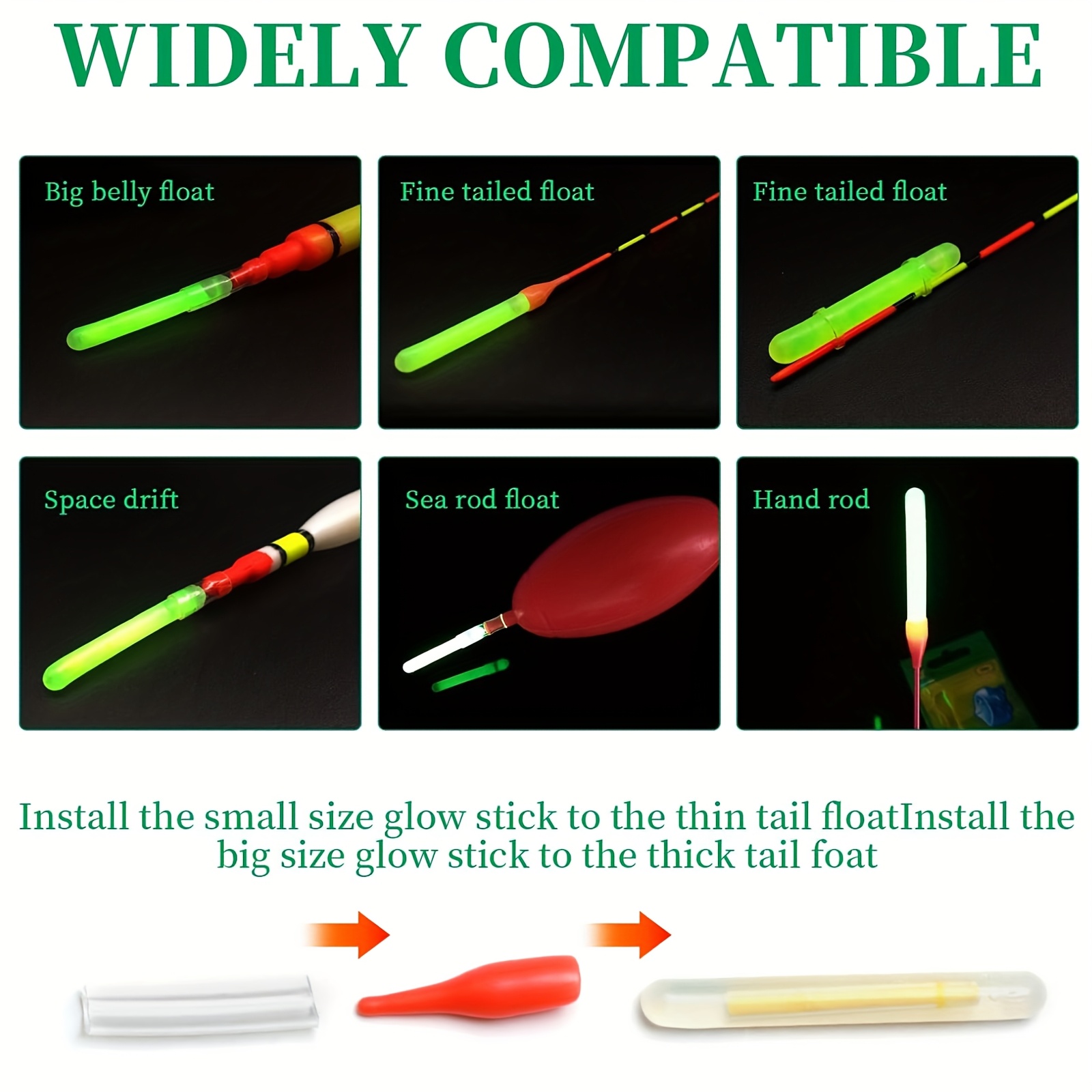 100개 전문 낚시 야광봉 낚싯대 끝 조명 야간 낚시  - Night Float Fishing 리뷰 및 가격