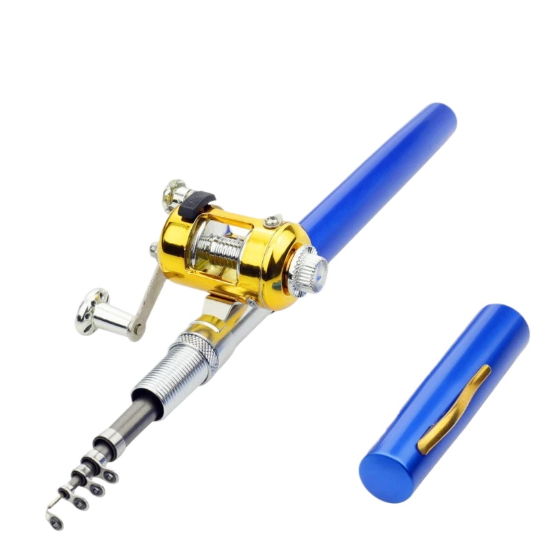 펜 스타일 미니 휴대용 포켓 낚싯대, 블루 컬러 유럽  - Fishing Equipment Ebay 리뷰 및 가격
