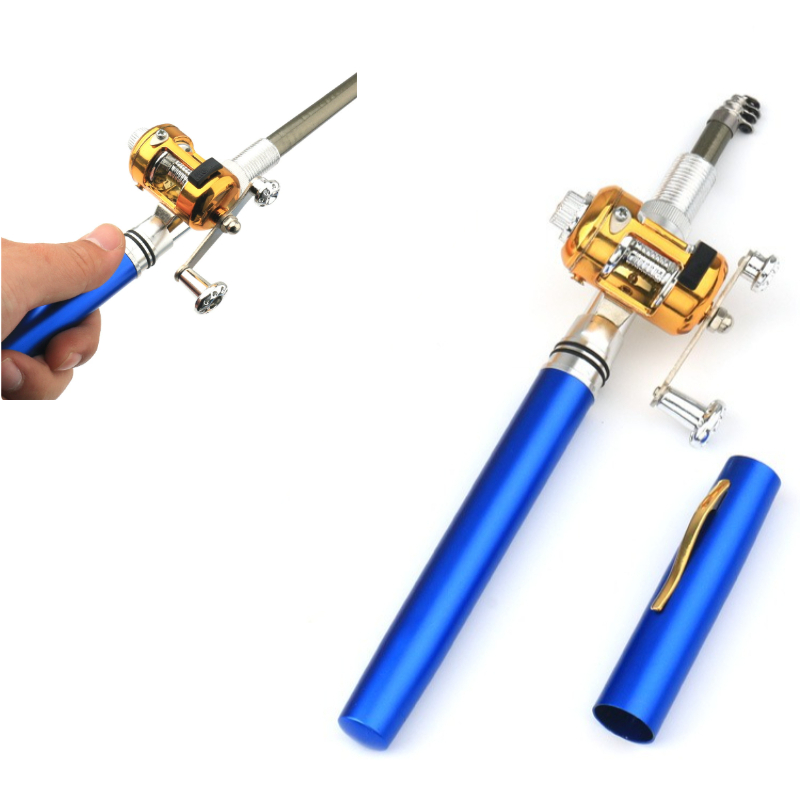 펜 스타일 미니 휴대용 포켓 낚싯대, 블루 컬러 유럽  - Fishing Equipment Ebay 리뷰 및 가격