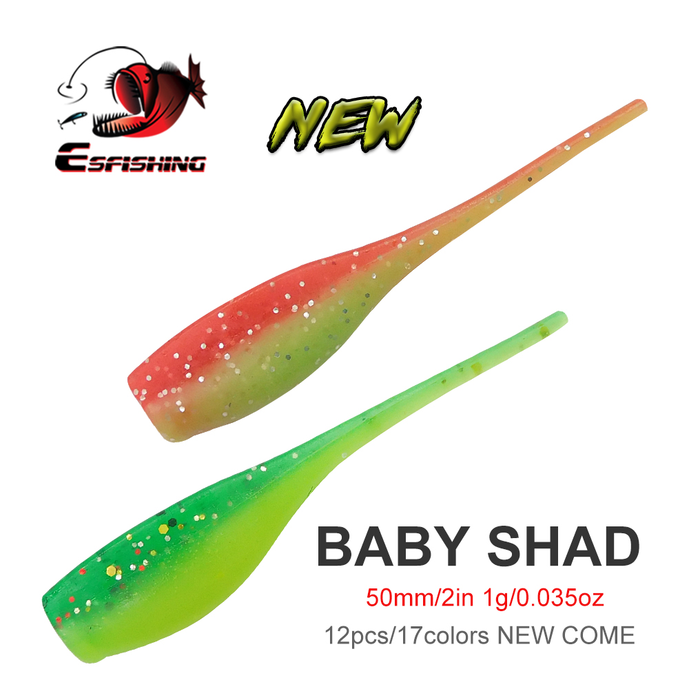 ESFISHING 베이비 쉐드 50mm 소프트 베이트  - Fishing Equipment Ebay 리뷰 및 가격