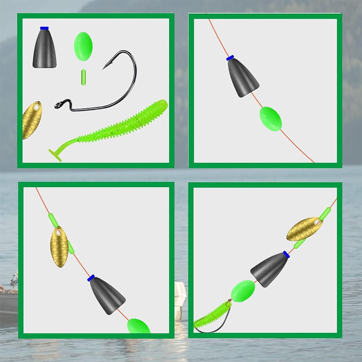 야광 낚시 구슬 타원형 발광 스토퍼 3x4mm 4x6m - Night Float Fishing 리뷰 및 가격