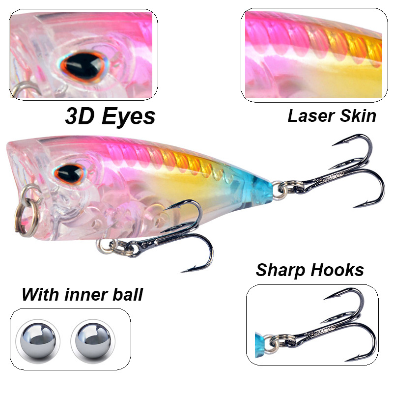 YUCONG 1PC 미니 포퍼 낚시 미끼 4cm-3.5 - Trout Fishing Lure 리뷰 및 가격