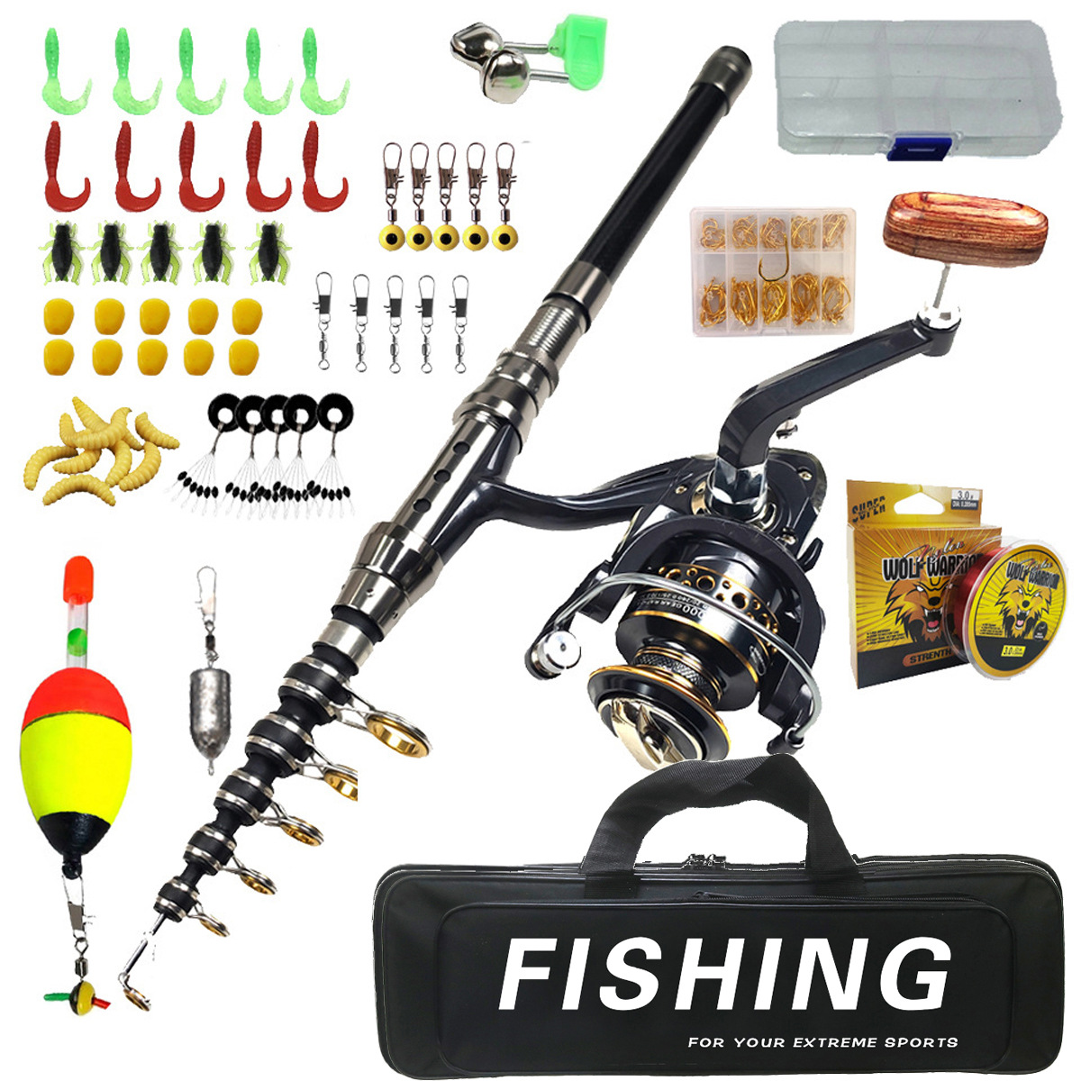 1.8m-3m 낚싯대 세트 롱 캐스팅 루어 바다낚시 소 - Saltwater Fishing Hook 리뷰 및 가격