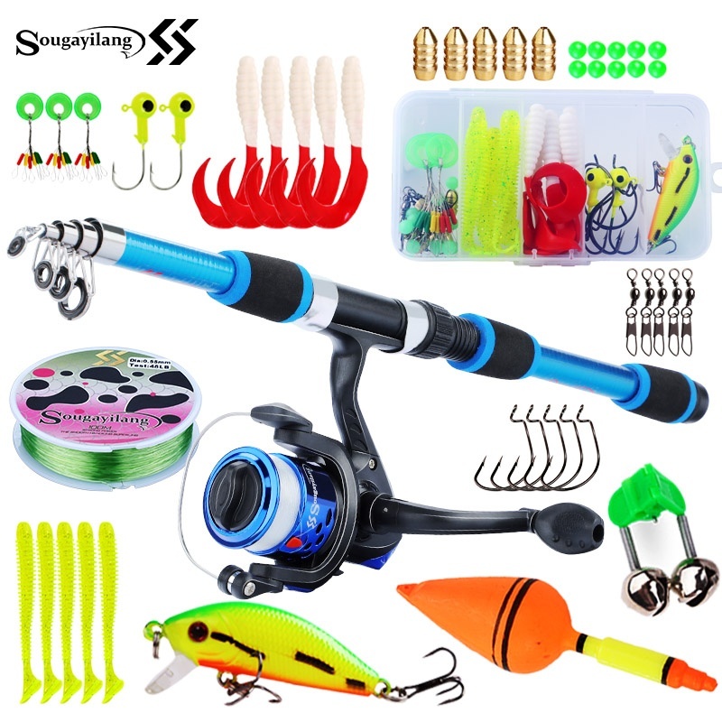 Sougayilang 어린이 낚싯대 세트, 텔레스코픽  - Fishing Equipment For Kids 리뷰 및 가격